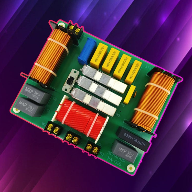 One High Two Low Powered Stage Speaker Crossover Boards High-Fidelity Audio 3-Way Crossover, PA-325