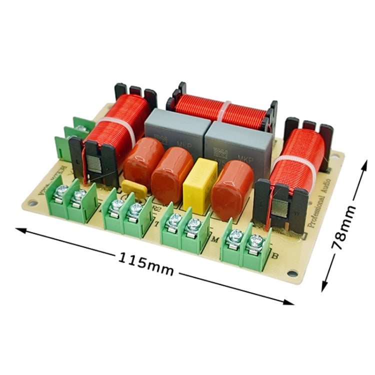 One High One Medium Two Low 4-Way Speaker Crossover Audio Modification Divider, RCEDA-402A