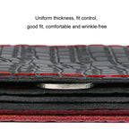 Four-season Embossed Cowhide Hand-sewn Steering Wheel Cover, 38cm