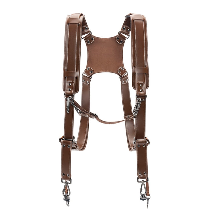 Cwatcun H90 Dual Camera Leather Strap Adjustable Multi-functional Convenient Camera Shoulder Strap, H90 1.0, H90 2.0