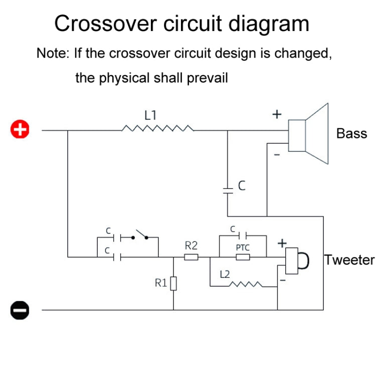 High And Low 2-Way Audio Crossover Stage Speaker Conversion Divider, PA-2A