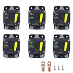 RV Yacht Manual Reset Ignition Protection Fuse Switch With Terminal Accessories, 50A, 100A, 150A, 200A, 250A, 300A