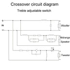 High Medium And Low 3-Way Audio Crossover Stage Speaker Divider, 3505A, 3505B