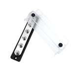 M8 Stud RV Yacht 6-way Nylon Flame Retardant Base DC Busbar, Black
