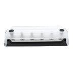 M8 Stud RV Yacht 6-way Nylon Flame Retardant Base DC Busbar, Black