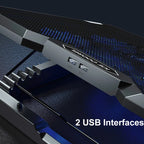 ICE COOREL 8-Fans Adjustable Laptop Stand Radiator With RGB Ambient Light, K10 8-Fans