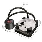 COOLMOON RGB120 5V ARGB Integrated Single Row Multi-Platform CPU Cooler, RGB120