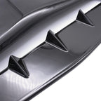 Universal Carbon Car Hood Scoop Air Flow Intake Decorative Turbo Bonnet Vent Cover With Tape