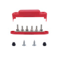 M8 Nylon Base RV Yacht Waterproof Dustproof Cover 6-post Bus Bar, Red, Black, Red+Black 1pair, Red With Terminal Heat Shrink Tube, Black With Terminal Heat Shrink Tube, Red+Black 1pair With Terminal Heat Shrink Tube