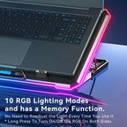ICE COOREL K15C Smart Adjustable Laptop Radiator Base With RGB Lighting Effect, 13 Fans, 14 Fans, 15 Fans