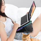 ICE COOREL K15C Smart Adjustable Laptop Radiator Base With RGB Lighting Effect, 13 Fans, 14 Fans, 15 Fans