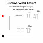 High And Low 2-Way Audio Crossover Hi-Fi Speaker Conversion Divider, PUV-W2