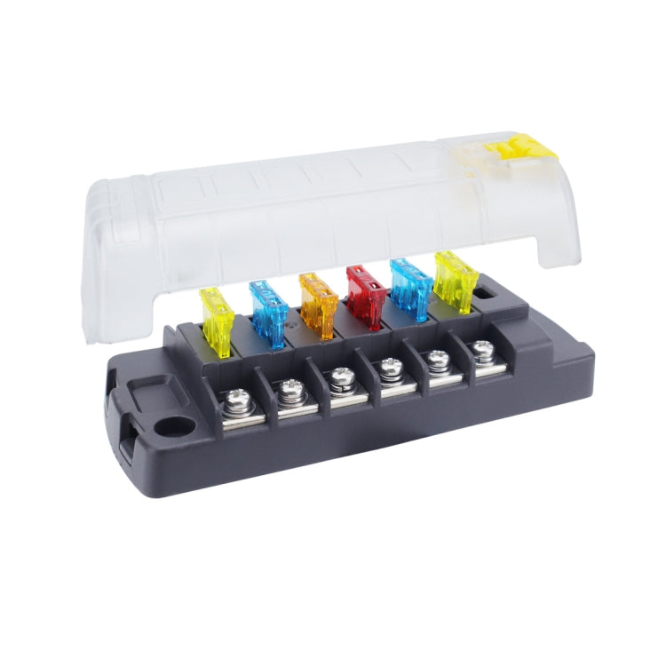 6-Way Plug-In Insulated Cover Fuse Box For Cars Yachts, Standard, Upgraded Version A, Upgraded Version B, Enhanced Version A, Enhanced Version B