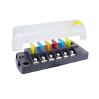 6-Way Plug-In Insulated Cover Fuse Box For Cars Yachts, Standard, Upgraded Version A, Upgraded Version B, Enhanced Version A, Enhanced Version B