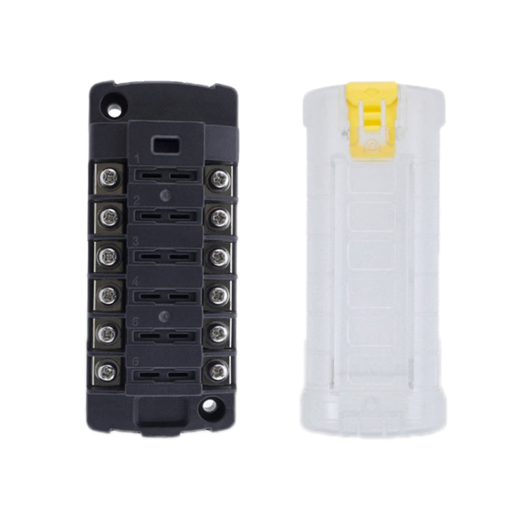 6-Way Plug-In Insulated Cover Fuse Box For Cars Yachts, Standard, Upgraded Version A, Upgraded Version B, Enhanced Version A, Enhanced Version B