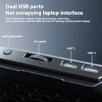 ICE COOREL A9R 6-fans Adjustable Laptop Stand Radiator with RGB Atmosphere Light, A9R 6-fans