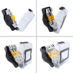 80A Car Audio Amplifier Modified Solid Brass Fuse Holder With Transparent Cover, 1-way, 2-way, 3-way, 4-way