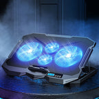 ICE COOREL K22 4-fans Adjustable Laptop Radiator Base with Atmosphere Light, without Speed Regulation, with Speed Regulation, with LCD Display