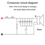 220W Single Pure Bass Crossover Board Hi-Fi Speaker Conversion Divider, WEAH-93