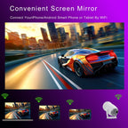HY400 Android 12.0 System Intelligent Projector Portable Family Projector, US Plug, EU Plug, UK Plug, AU Plug