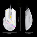 Inphic PG1 RGB Light Emitting Computer Gaming Wired Mouse, PG1