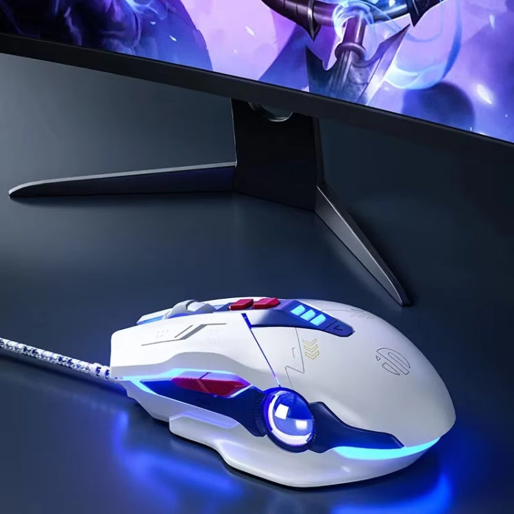 Inphic W9P Glowing Computer Gaming Wired Mouse