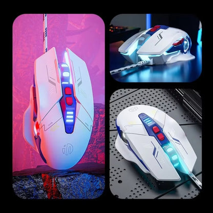 Inphic W9P Glowing Computer Gaming Wired Mouse