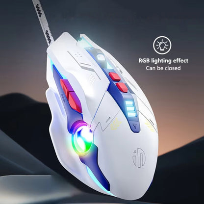 Inphic W9P Glowing Computer Gaming Wired Mouse