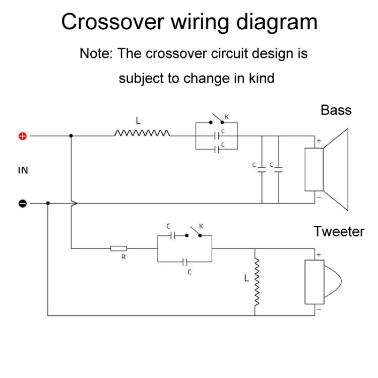 WEAH-206 High And Low 2-Way Audio Divider Bookshelf Speaker Crossover, WEAH-206