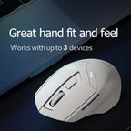 Inphic DR6 2.4G Wireless + Bluetooth 5.0/4.0 Tri-mode Charging Mute Office Gaming Computer Mouse, DR6