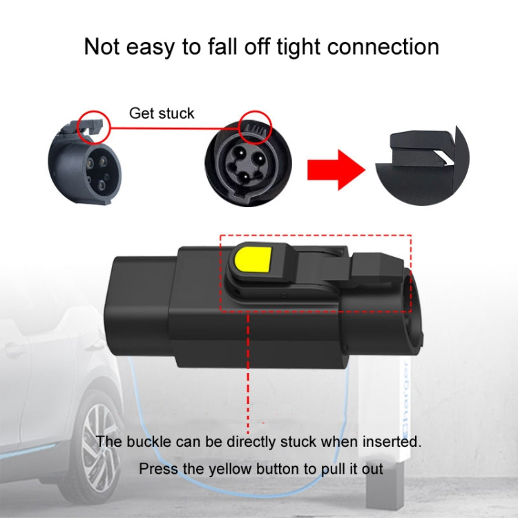 TYPE2-TYPE1 New Energy Vehicle Charging Station Adapter, TYPE2-TYPE1