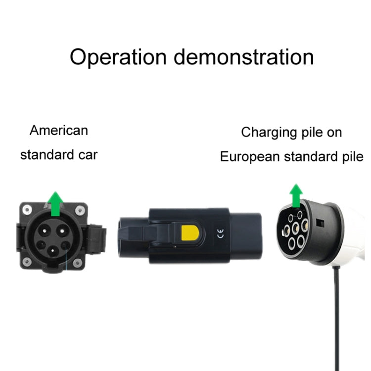 TYPE2-TYPE1 New Energy Vehicle Charging Station Adapter, TYPE2-TYPE1