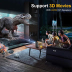 TOUMEI C900 Outdoor Portable Built-In Battery 4K HD Home Music Projector, US Plug, EU Plug, UK Plug