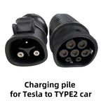 For Tesla-TYPE2 Electric Vehicle Charging Station Adapter Conversion Head, For Tesla-TYPE2