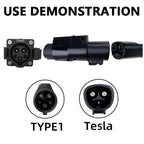 For Tesla-TYPE1 Electric Vehicle Charging Station Adapter Conversion Head, For Tesla-TYPE1