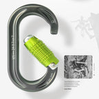 XINDA HH-9769 22/24kN High-strength Outdoor Rock Climbing Load-bearing Lock, Straight, Threaded, Two-stage, Three-stage