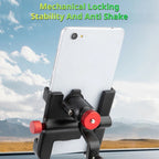 Bicycle Phone Holder Universal Aluminum Alloy Electric Bike Mount, PROMEND SJJ-297E Rearview Mirror Model, PROMEND SJJ-297B Handlebar Stand Model