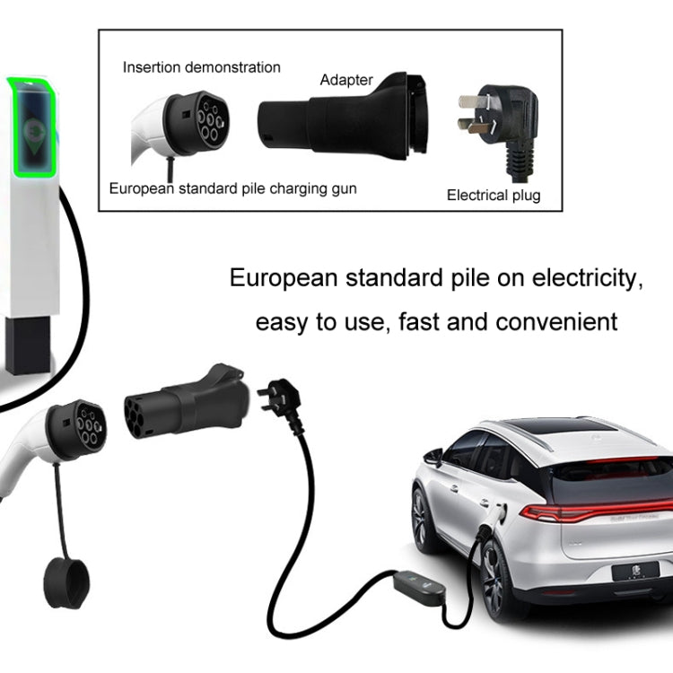 EU Standard Power Supply TYPE2 Charging Pile Converter Plug, TYPE2