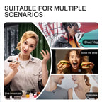 Wireless Lavalier Button Microphone With Magnetic Suction & Back Clip Design, 8 Pin, USB-C / Type-C