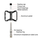 PROMEND PD-R41L 1pair Bicycle Aluminum Alloy Perrin Bearing Pedals