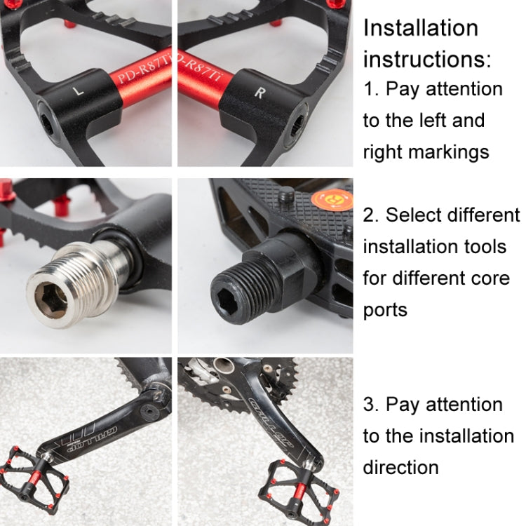 PROMEND PD-R41L 1pair Bicycle Aluminum Alloy Perrin Bearing Pedals
