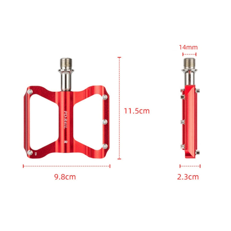 PROMEND PD-R41L 1pair Bicycle Aluminum Alloy Perrin Bearing Pedals