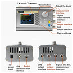 JUNTEK Programmable Dual-Channel DDS Function Arbitrary Waveform Signal Generator, 15MHz, 30MHz, 40MHz, 50MHz, 60MHz