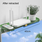 No Punching TV Set-top Box Adjustable Storage Shelf Monitor Computer Screen Holder Router Hanger
