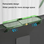 No Punching TV Set-top Box Adjustable Storage Shelf Monitor Computer Screen Holder Router Hanger