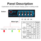 Lead- Acid Lithium Battery Universal LED Voltage And Electricity Display Board, Universal LED