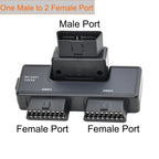 H015 OBD2 Automotive Universal 16Pin 1 To 2 Adapter, H015