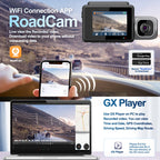 M700A 3 Channels Car Recorder 4K UHD Front+1080P Inside+2K Rear+GPS+WIFI Dash Cam, M700A