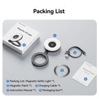 TELESIN Magnetic Selfie Light Rechargeable Foldable Fill Light For Mobile Phone, P5-BGD-01