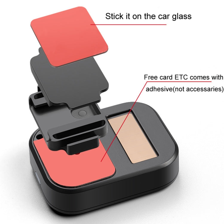 Car Removable Cardless ETC Slide Bracket Automotive Anti-Drop Holder